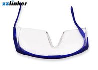 Zahnweißungs-Einheit des lauten Summens, schützende Sicherheits-Antinebel-Schutzbrillen-Zahnarzt-Arbeiten transparent